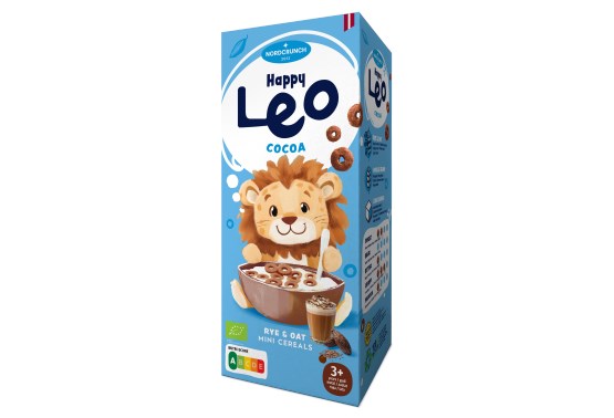 Nordcrunch Happy Leo BIO Cereální kroužky s kakaem 150g