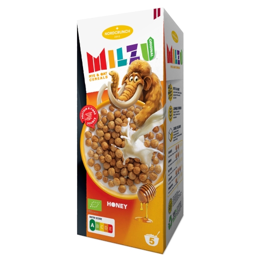 Nordcrunch Milzu BIO Cereální kuličky s medem 150g