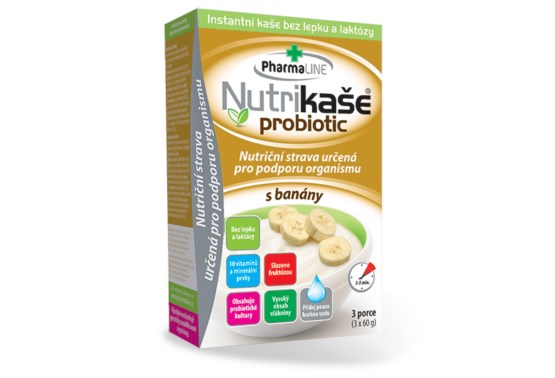 Nutrikaše Probiotic s banánmi 3x60 g