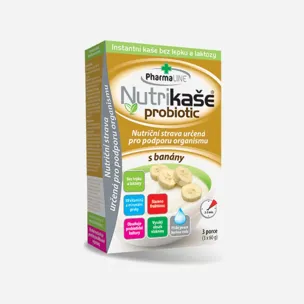 Nutrikaše probiotic s banány 3x60 g 6 x 180 g