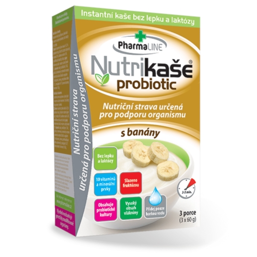 Nutrikaše probiotic s banány 3x60 g