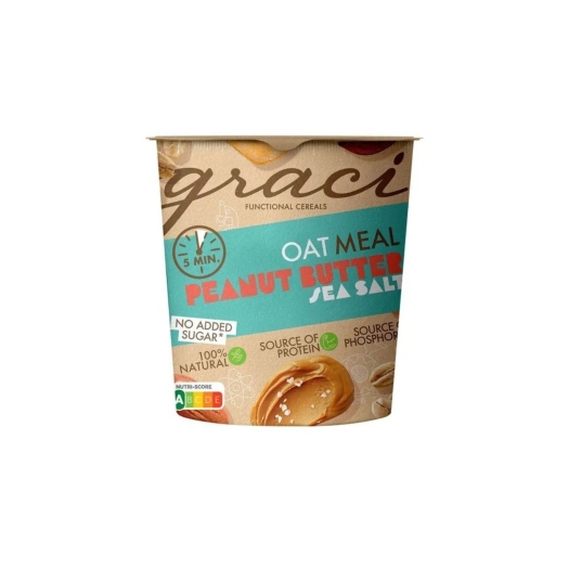 Oatmeal Arašídové máslo s mořskou solí