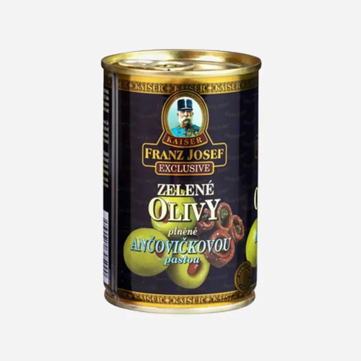 Olivy zelené plněné ančovičkou 6 x 300 g