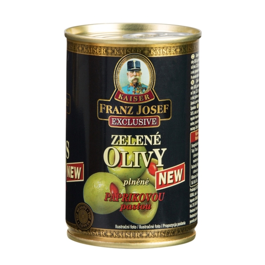 Olivy zelené plněné pálivou paprikovou pastou 300 g