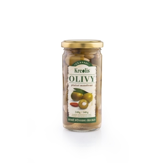 Olivy zelené s mandlí