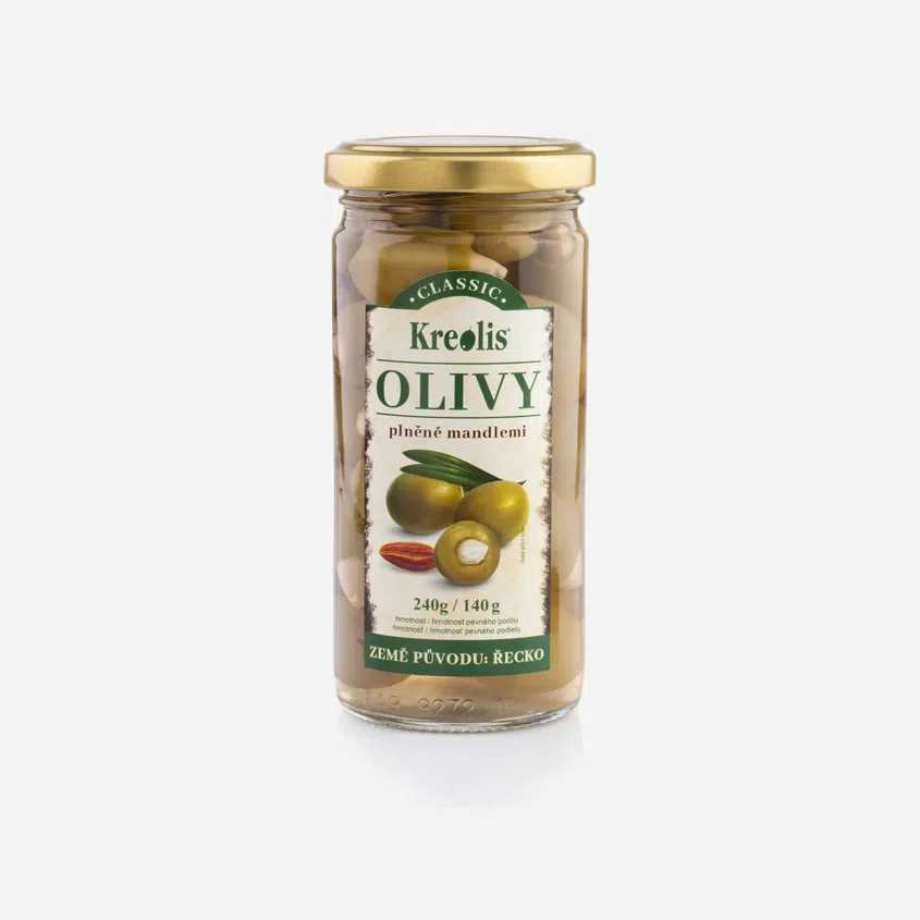 Olivy zelené s mandlí