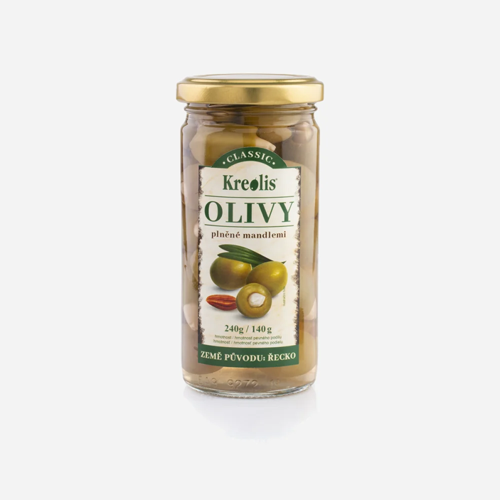 Olivy zelené s mandľou