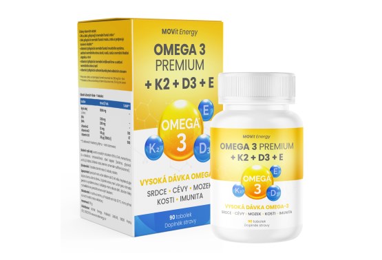 Omega 3, K2, D3 a E