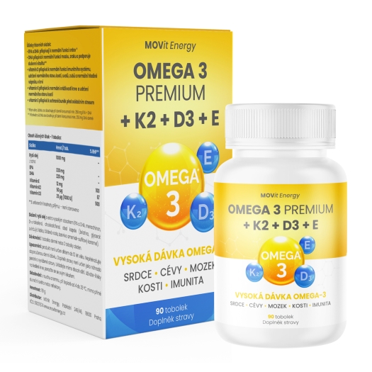 Omega 3, K2, D3 a E