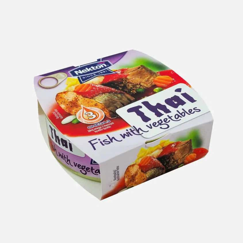 Opečená ryba se zeleninou Thai