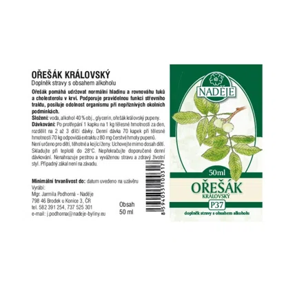 Ořešák královský tinktura z pupenů