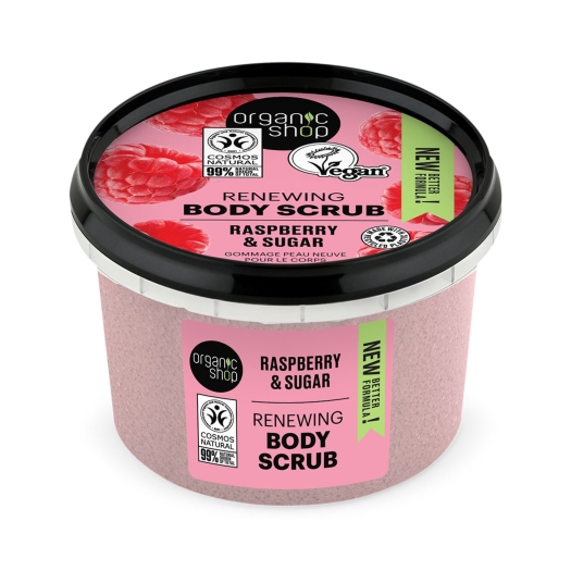 Organic Shop Obnovující tělový peeling Malina a cukr