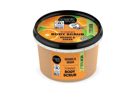 Organic Shop Tonizujúci telový peeling pomaranč a cukor