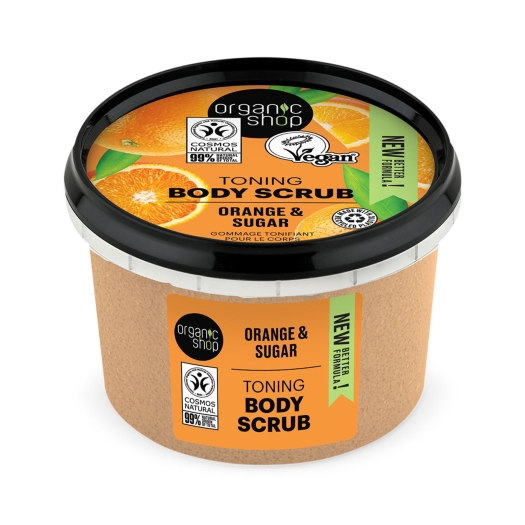 Organic Shop Tonizujúci telový peeling pomaranč a cukor