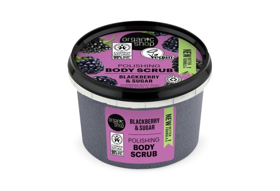 Organic Shop Vyhladzujúci telový peeling ostružina a cukor