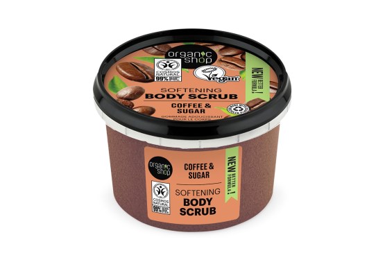 Organic Shop Zjemňujúci telový peeling káva a cukor