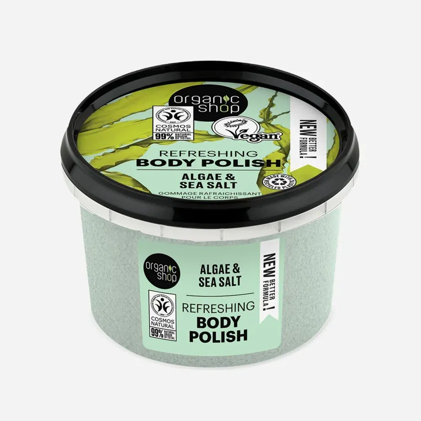 Osvěžující tělový peeling Řasy a mořská sůl