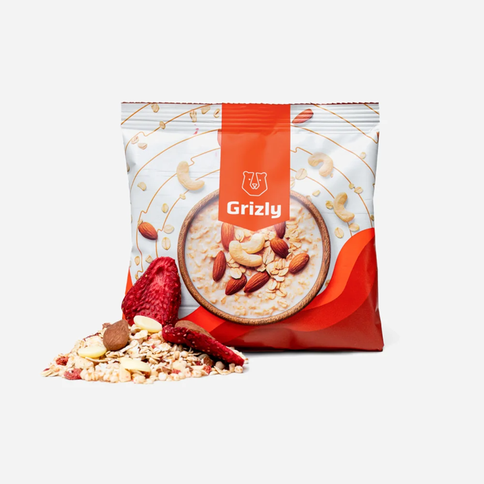 Ovesná kaše bílá čokoláda & jahoda