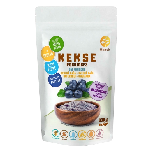 Ovesná kaše borůvka bezlepková