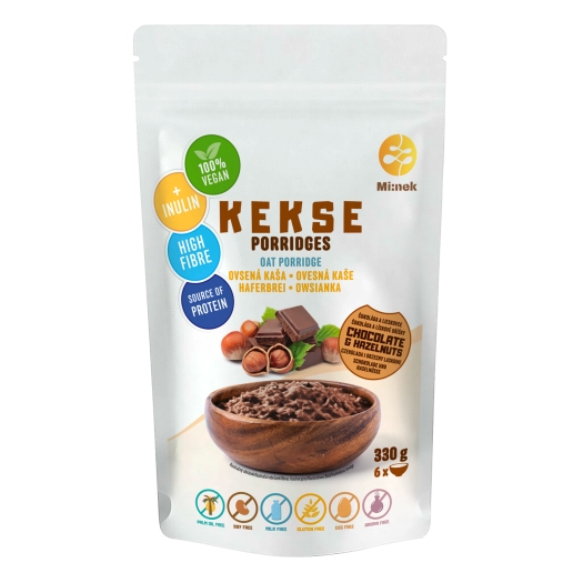 Ovesná kaše čokoláda a lískový oříšek bezlepková