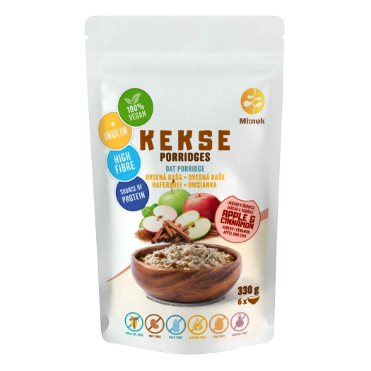 Ovesná kaše jablko a skořice bezlepková