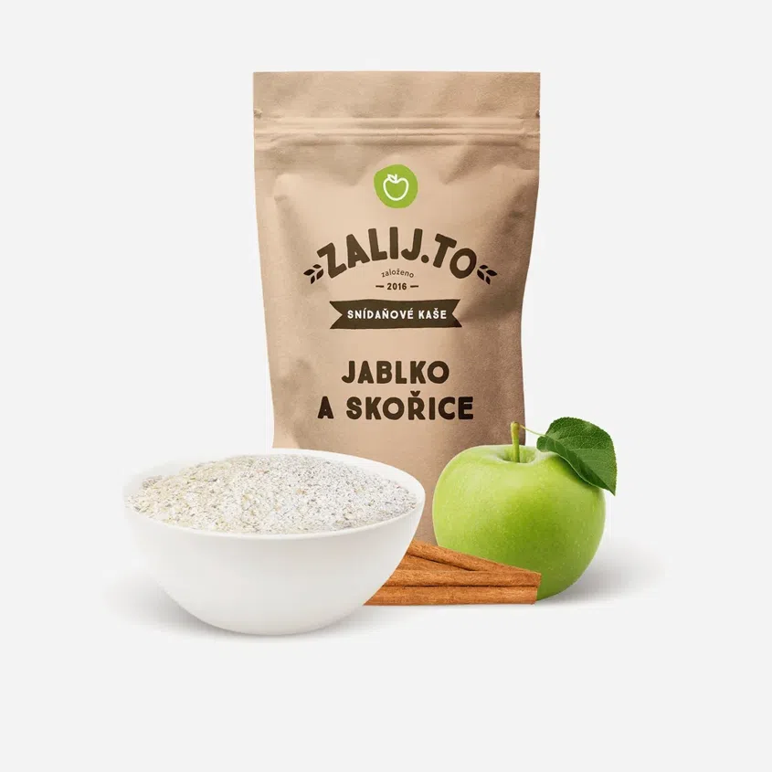 Ovesná kaše Jablko - Skořice