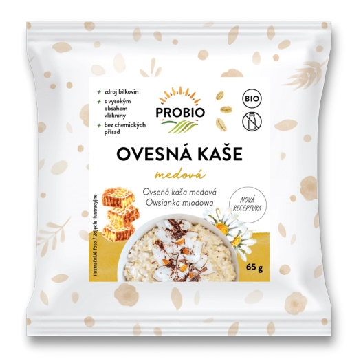 Ovesná kaše medová BIO