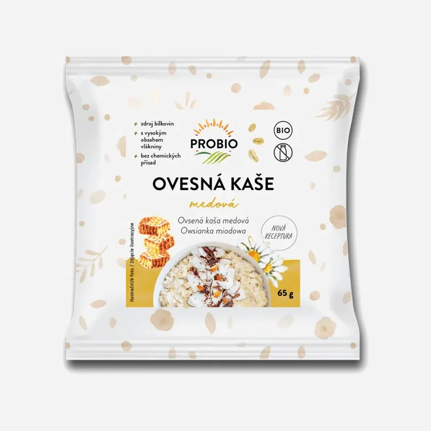 Ovesná kaše medová BIO