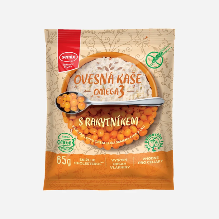 Ovesná kaše Omega3 s rakytníkem bez lepku