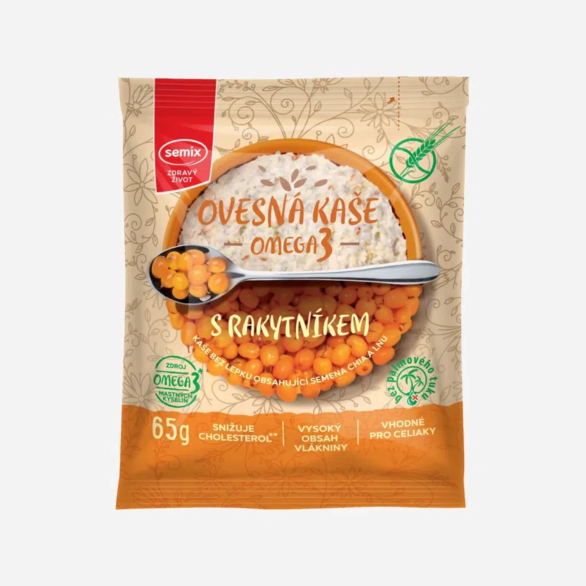 Ovesná kaše Omega3 s rakytníkem bez lepku