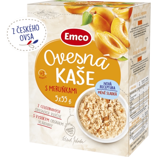 Ovesná kaše s meruňkami 5x55 g