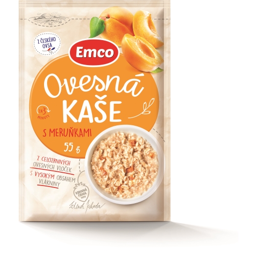 Ovesná kaše s meruňkami