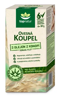 Ovesná koupel s konopným olejem 6 x 30 g