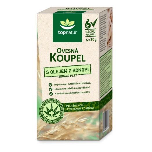 Ovesná koupel s konopným olejem 6 x 30 g