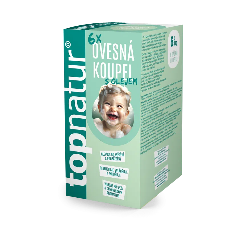 Ovesná koupel s konopným olejem 6 x 30 g