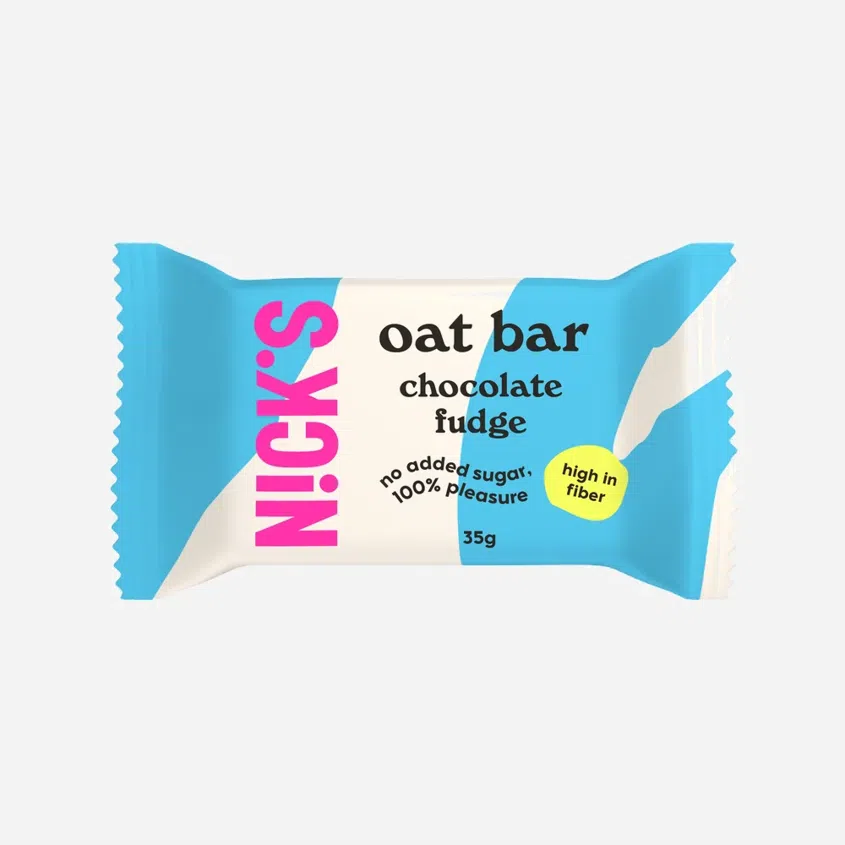 Ovesná tyčinka čokoládový fondán