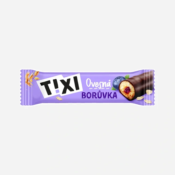 Ovesná tyčinka s borůvkovou náplní