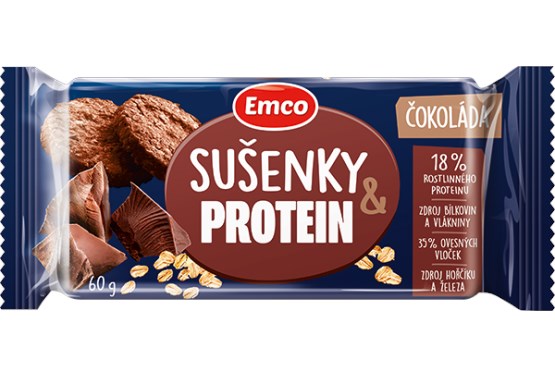 Ovesné sušenky protein s čokoládou