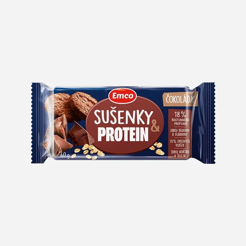 Ovesné sušenky protein s čokoládou