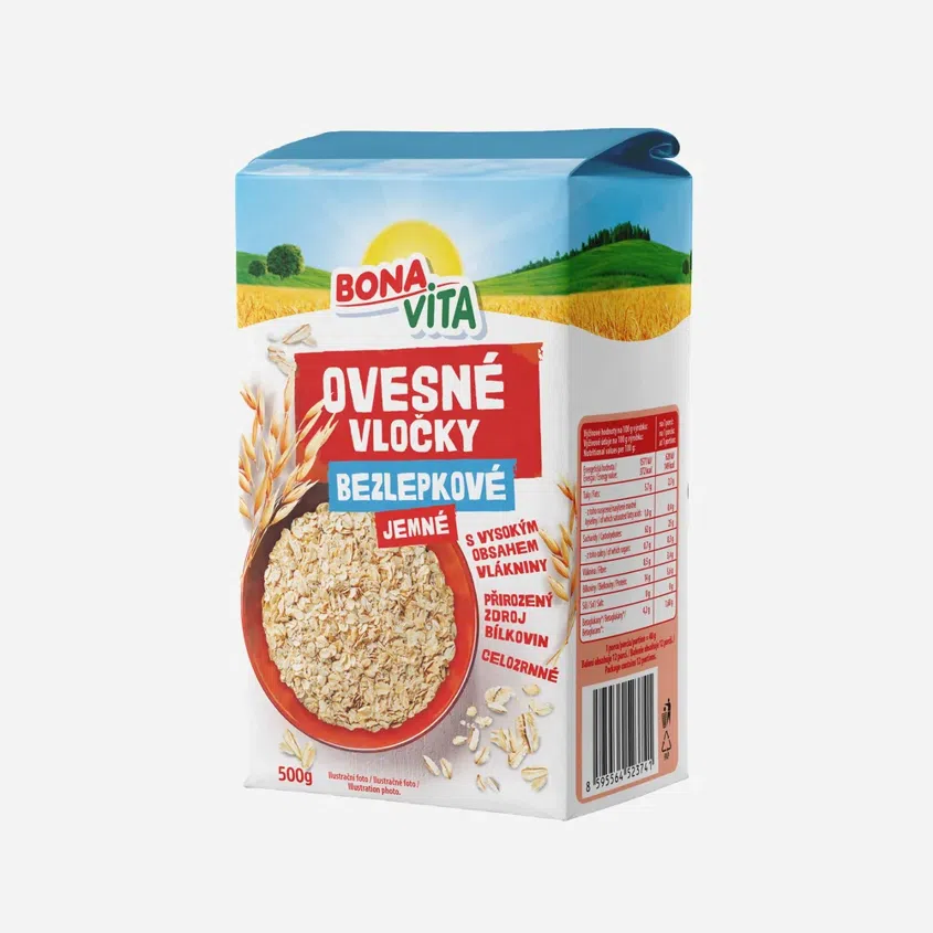Ovesné vločky bezlepkové jemné