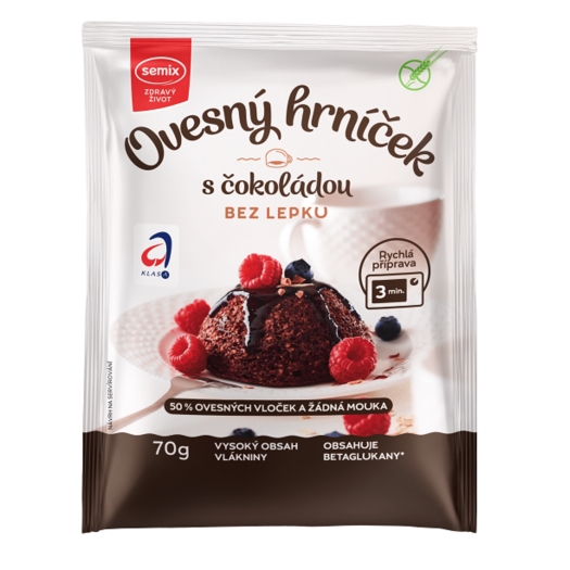 Ovesný hrníček s čokoládou bez lepku