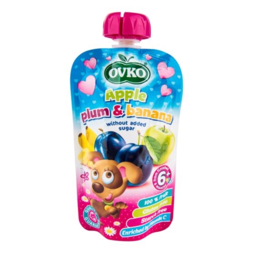 OVKO příkrm jablko, švestka, banán