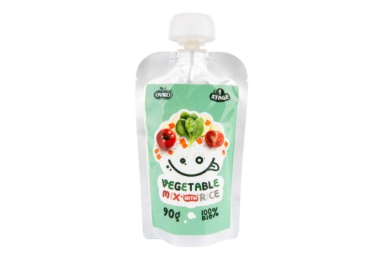 OVKO príkrm zeleninová zmes, ryža  BIO