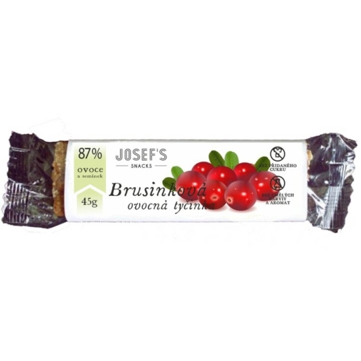 Ovocná brusinková tyčinka