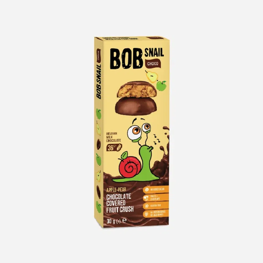 Ovocná pochoutka v mléčné čokoládě jablko a hruška