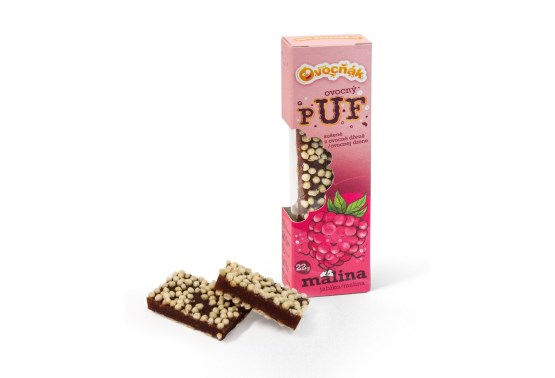 OVOCŇÁK plátky PUF jablko-malina