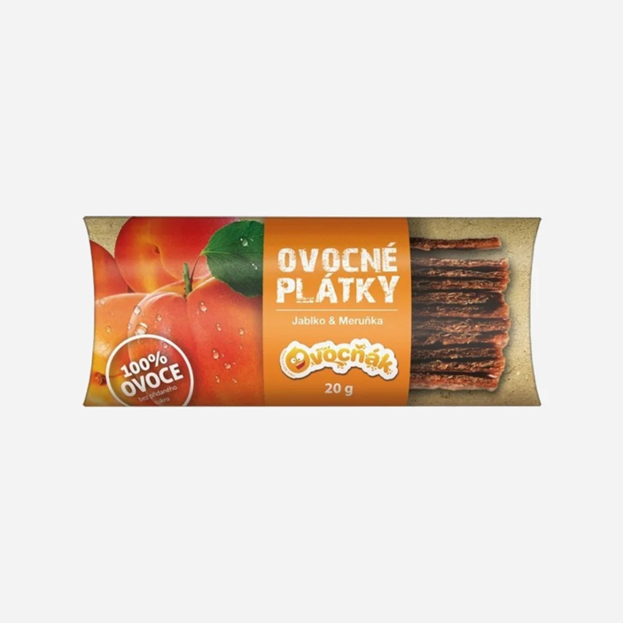 Ovocné plátky jablko a meruňka
