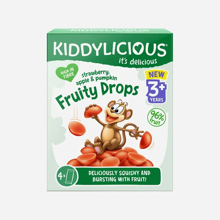 Ovocné želé bonbónky jahoda, jablko a dýně 3+ 4x16 g