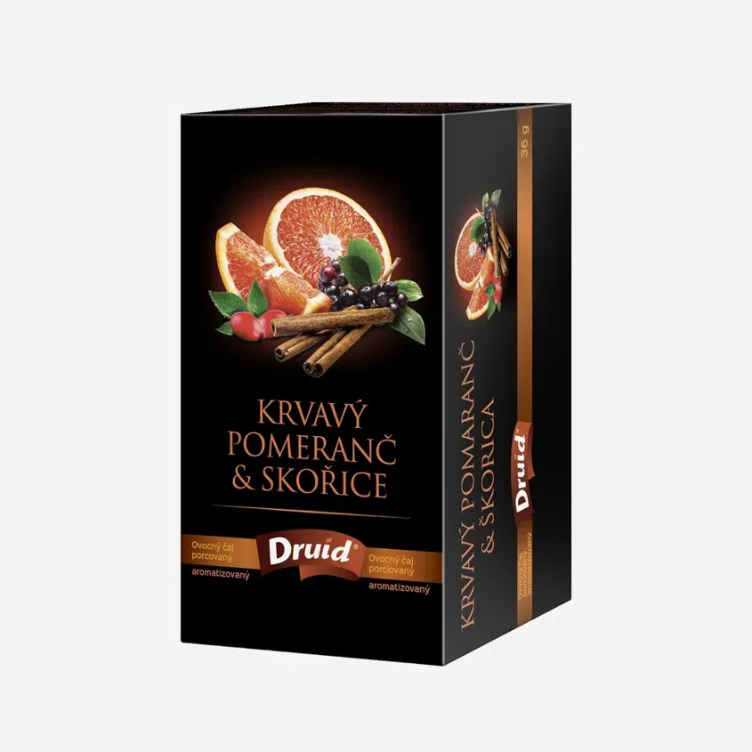Ovocný čaj krvavý pomeranč a skořice