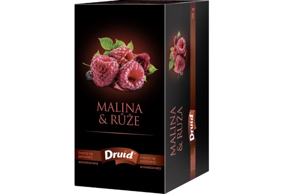 Ovocný čaj malina a růže